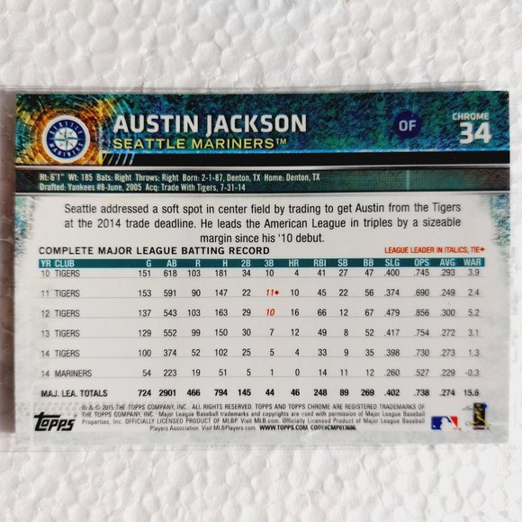 Seattle Mariners 6 Card Lot - BSBL [25_3] - Picture 9 of 13